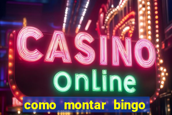 como montar bingo brinquedos toia